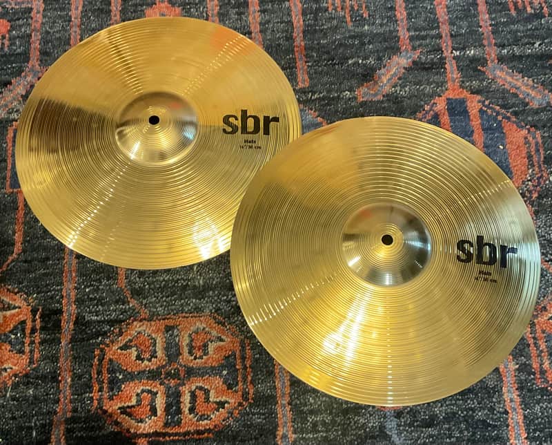 Sabian 14" SBR Hi-Hat Cymbal Pair SBR1402 Brass (Dented) image 1