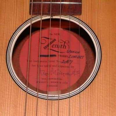 Framus Zenith Josh White 1957 skiffle jazz blues 4/4 folk large parlor guitar new set-up image 19