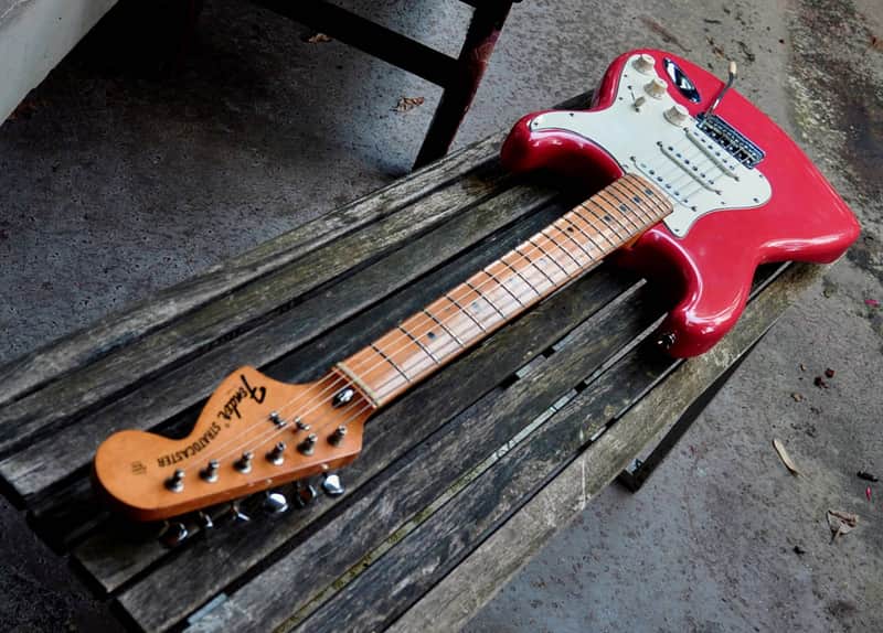 Fender Stratocaster Fullerton 1973 - 1974 Fiesta Red image 1