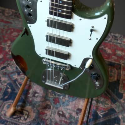 Frank Brothers Sonar - Olive Drab over Tobacco Sunburst. NEW (Authorized Dealer) image 6