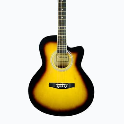 Applause by Ovation AE14-1 3-Color Sunburst w/ Chip-Board case