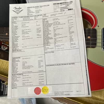 NEW! Fender Custom Shop Flamethrower Telecaster Custom - NOS - Modern Specs - Texas Special Pick-Ups - AAAA Flamed Neck - Fiesta Red - Authorized Dealer - 7.7lbs - G07041 image 17