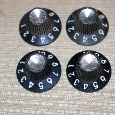 Vintage Original 1960s Fender Blackface Amp Control Knobs - Lot of 4 image 2