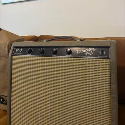 Fender Chris Stapleton Signature '62 Princeton 1x12" 12-Watt Guitar Combo 2019 - Present - Brown Vinyl with Wheat Grille Cloth image 6