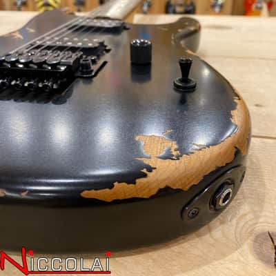 CHARVEL Pro-Mod Relic San Dimas Style 1 HH FR PF, Pau Ferro Fingerboard, Weathered Black image 1