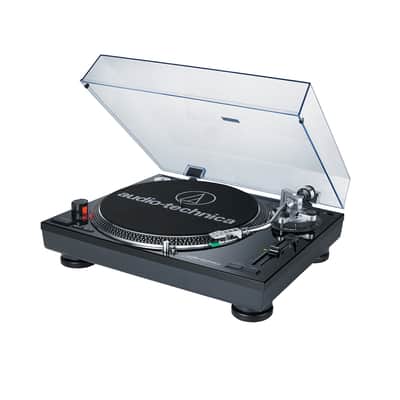 Audio Technica AT-LP120BK-USB Direct-Drive Professional Turntable (USB & Analog), Black image 1