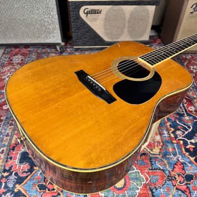 1979 Morris D28 Style X-Braced Dreadnought Model WE-40 Shadow Pickup image 10