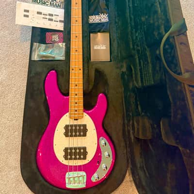 Ernie Ball Music Man StingRay Special 4 HH with Roasted Maple Fretboard - Soda Pink Sparkle image 8