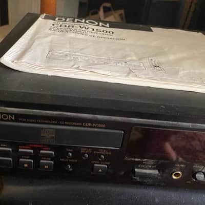 Denon CDR-W1500 Dual-Well CD Recorder 2000s - Red metallic image 1