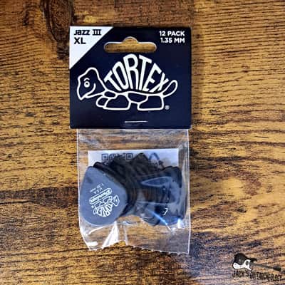 Dunlop Tortex Jazz III XL Pick - 1.35mm (12 pack)