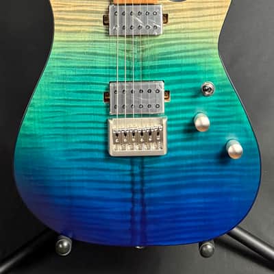 Schecter C-1 Standard Plus Electric Guitar Blue Fade Finish image 1
