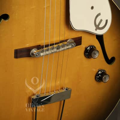 all original 1965 Epiphone E452T Sorrento ROYAL OLIVE image 4