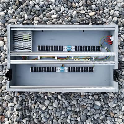 7U Eurorack Case Powered, 84 or 104hp, patched resealable modular synth image 8