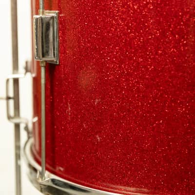 Vintage Kent Red Sparkle 14x22 9x13 and 13x14 Drum Set image 6