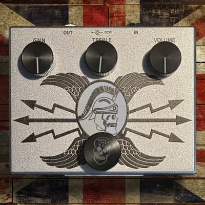 Flattley Boutique Effects Pedals Guitar Silver Range - Silver Centurion Transparent Overdrive Pedal image 1