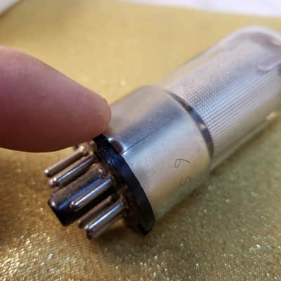 Tung-Sol ONE (1) 6SJ7GT Pentode tNOS AT1000 Mesh Plate TESTED Vacuum Tube Audio 1938-1959 image 8