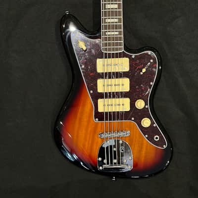 Revelation RJT-60 B SB 6-String Electric Bass Guitar, Sunburst image 2