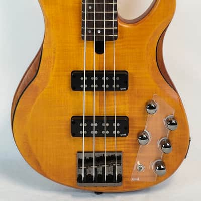 Yamaha TRBX604FM Flame Top 4 String Bass, 3-Band Active EQ , Matte Amber 2026 image 7