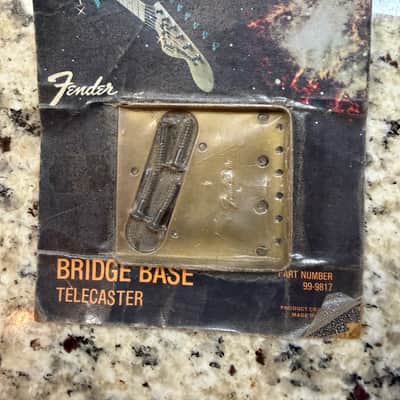 Fender New Old Stock Brass Telecaster Bridge Bass Plate 70s image 1