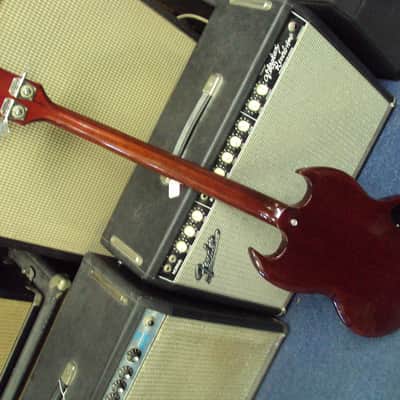 Gibson Lefty Bass Guitar EBO USA 1960s cherry Red image 12