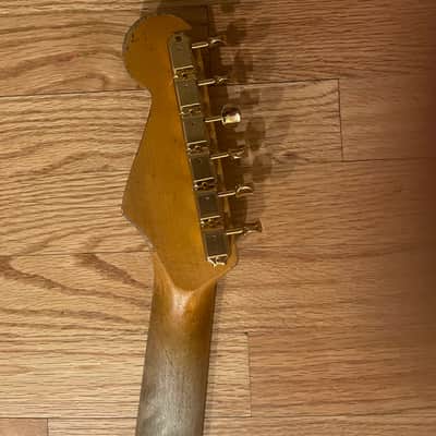 SRV #1 Wife Tribute Guitar Stevie Ray Vaughan Relic Stratocaster Aged Strat MJT 3-tone Sunburst image 6