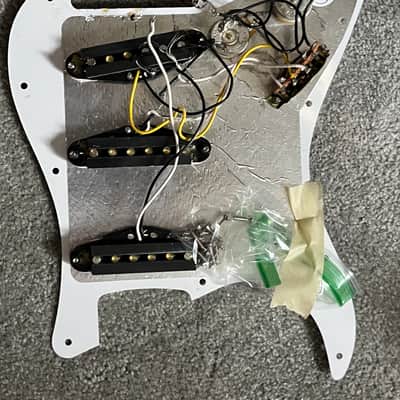 2017 Fender Player Plus Top Stratocaster guitar pickguard loaded pickups pots image 3