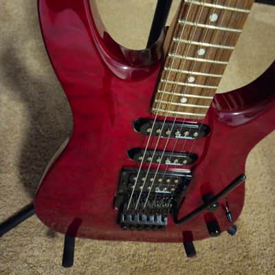Jackson Dinky HSS JSDXQ TRANSPARENT Red 2000’s - TRANSPARENT Red image 2