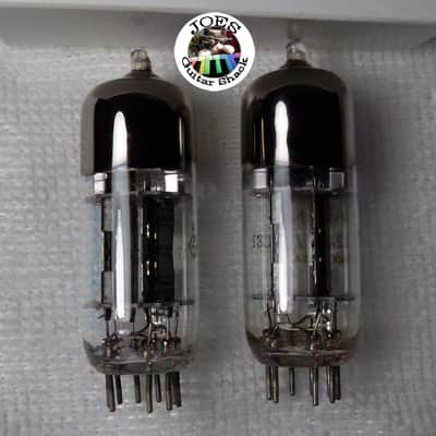 1960's National 12AT7 6201 ECC81 Triple Mica Long Black Ribbed Plate "Super Strong Match Pair Tubes" 7000+ of 5500 = 120% The Best Sounding 12AT7 & Extremely Rare For Guitar Bass & Hi Fi Amps! #60 image 4