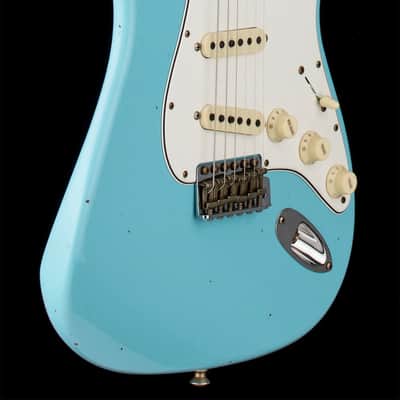 Mint Fender Custom Shop Postmodern Strat Journeyman Relic - Daphne Blue #17306 image 6