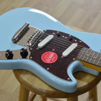 Fender Squier Classic Vibe '60s Mustang Sonic Blue Electric Guitar image 8