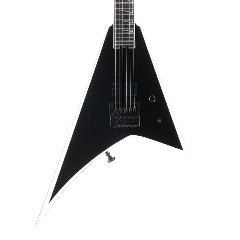 Jackson Pro Plus Series Signature Christian Andreu Rhoads RR24 EVTN, Ebony Fingerboard, Black with White Bevels (P) (01097) image 1