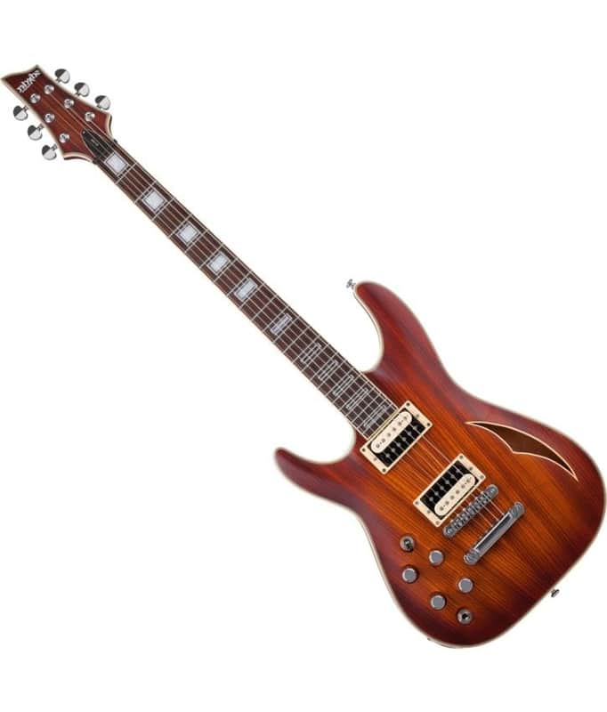 Schecter C-1 E/A Classic Lefty Guitar Faded Vintage Sunburst image 1