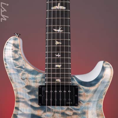 PRS Custom 24 Quilt Artist 1-Piece Top Indigo with White Back image 7