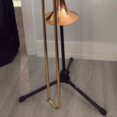 Yamaha YSL-448G Intermediate Bb/F Trombone 2010s - Lacquered Brass image 3
