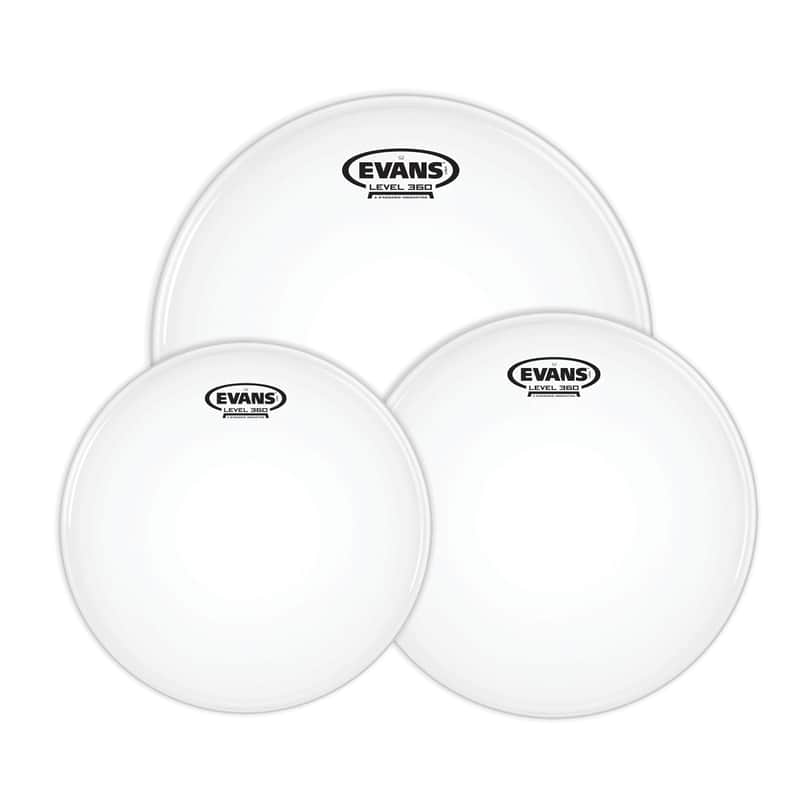 Evans G2 Coated Standard Tom Pack White image 1