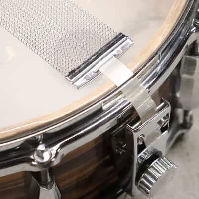 Pearl 5.5x14" 8-Lug Tiger Eye Pearl Snare Drum Vintage 1960's MIJ image 15