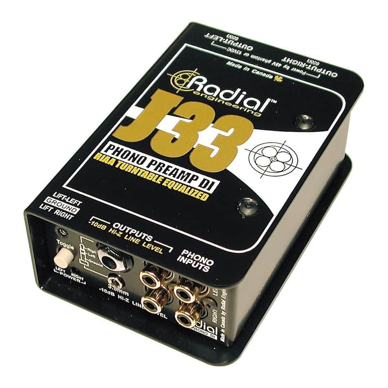 Radial Engineering J33 Phono Preamp and Active DI RIAA Turntable Pre-Amp image 1