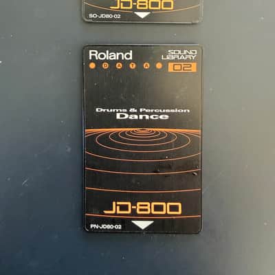 Roland Dance Drums & Percussion ROM Card JD-800 JD-990 SL-JD80-02 - COLLECTOR CONDITON