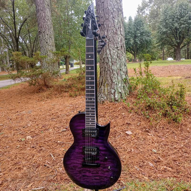 Jackson JS Series JS22Q SC Monarkh electric Guitar - Transparent Purple Burst image 1