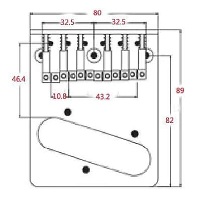 Top Load Telecaster Tele Style Guitar Bridge in Chrome image 5