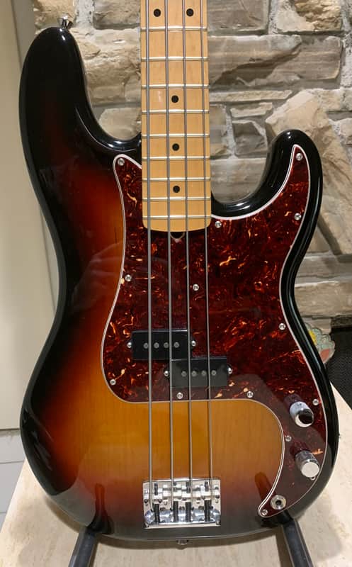 Fender American Standard Precision Bass with Maple Fretboard 2008 - 2016 - 3-Color Sunburst image 1