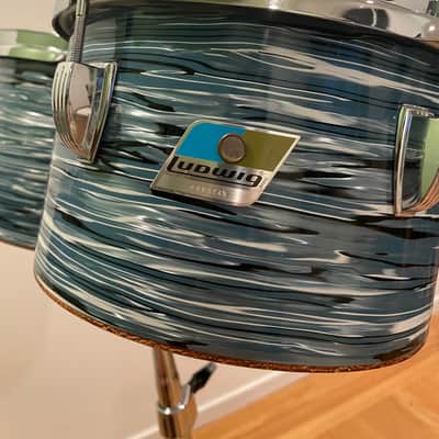 Ludwig Concert Toms Blue Oyster Pearl image 5