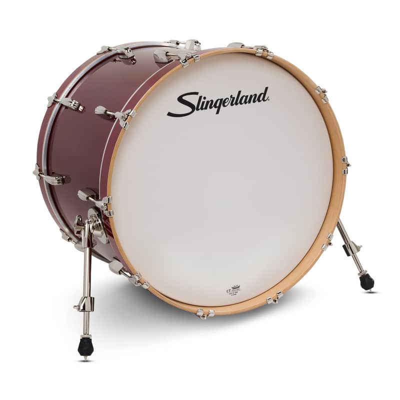 Slingerland Studio King Bass Drum, 16x22", Royal Crimson Lacquer image 1