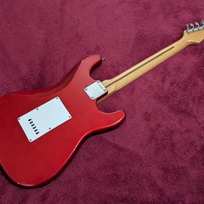 Arbor 416L-MR Lefty Strat copy 1980s - Metallic Red - Made in Korea image 4
