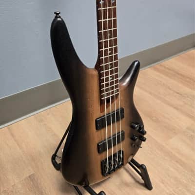 Used Ibanez SR500E 4-String Bass Guitar - Black Dual Fade image 3