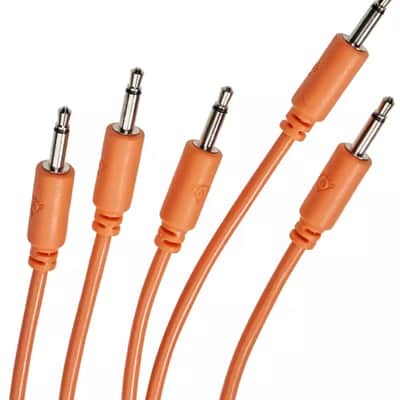 Black Market Modular Eurorack Patch Cables (100cm - Orange - 5 Pack) image 3