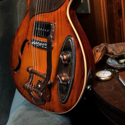 Postal Handmade DeltDelta Zephyr-Copper Reduced 2014 Sunburst - Aged Copper Hardware image 10