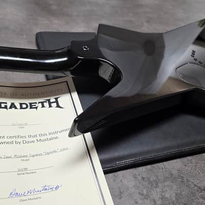 Dave Mustaine's Dean USA Custom Shop Dystopia Zero GRAMMY Album Cover Artist Signed World Tour Stage Played Megadeth Dave Mustaine Signature Explorer Electric Guitar Pre-Gibson Era image 23