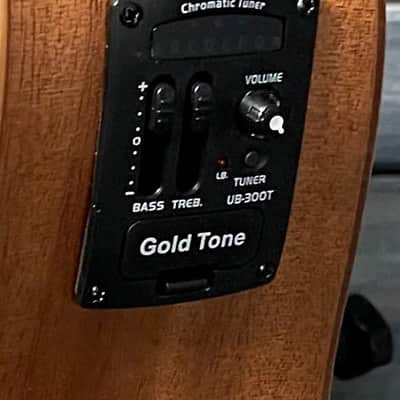 Gold Tone Left Handed M-Bass 23 Inch Scale Short Scale Acoustic Electric Micro Bass image 6