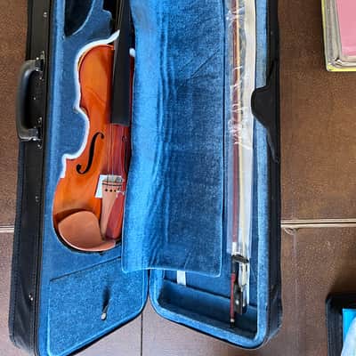 Sinomusik HVB 01 4/4 Full Size Violin Outfit – Solid Spruce, Flame Maple – Brand New image 2